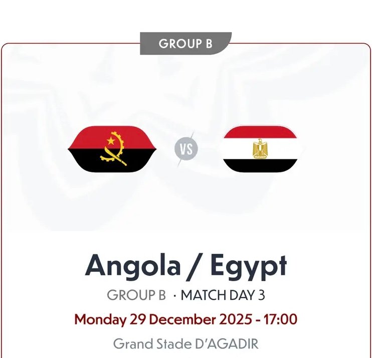 Angola vs Egypt Alt