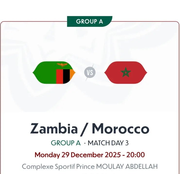 Zambia vs Morocco Alt