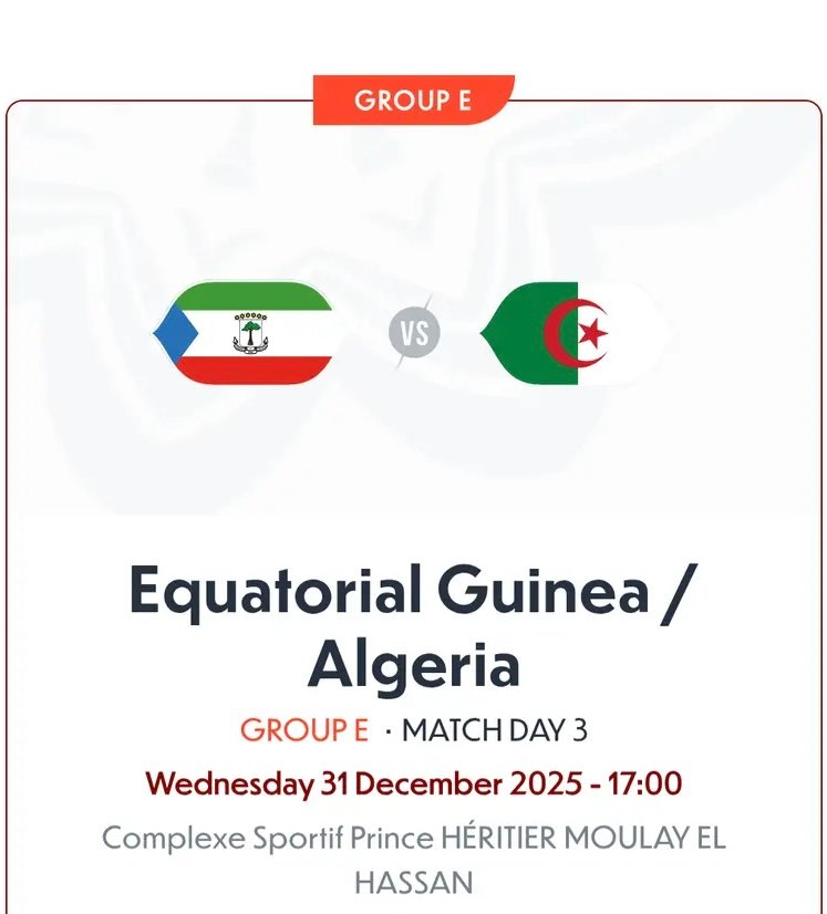Equatorial Guinea vs Algeria Alt